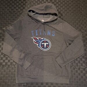 Tennessee Titans Majestic Dark Gray Hoodie with Logo
